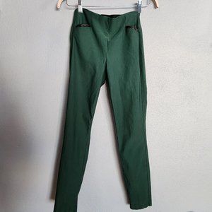 Emery Faux Leather Trim Skinny Pant